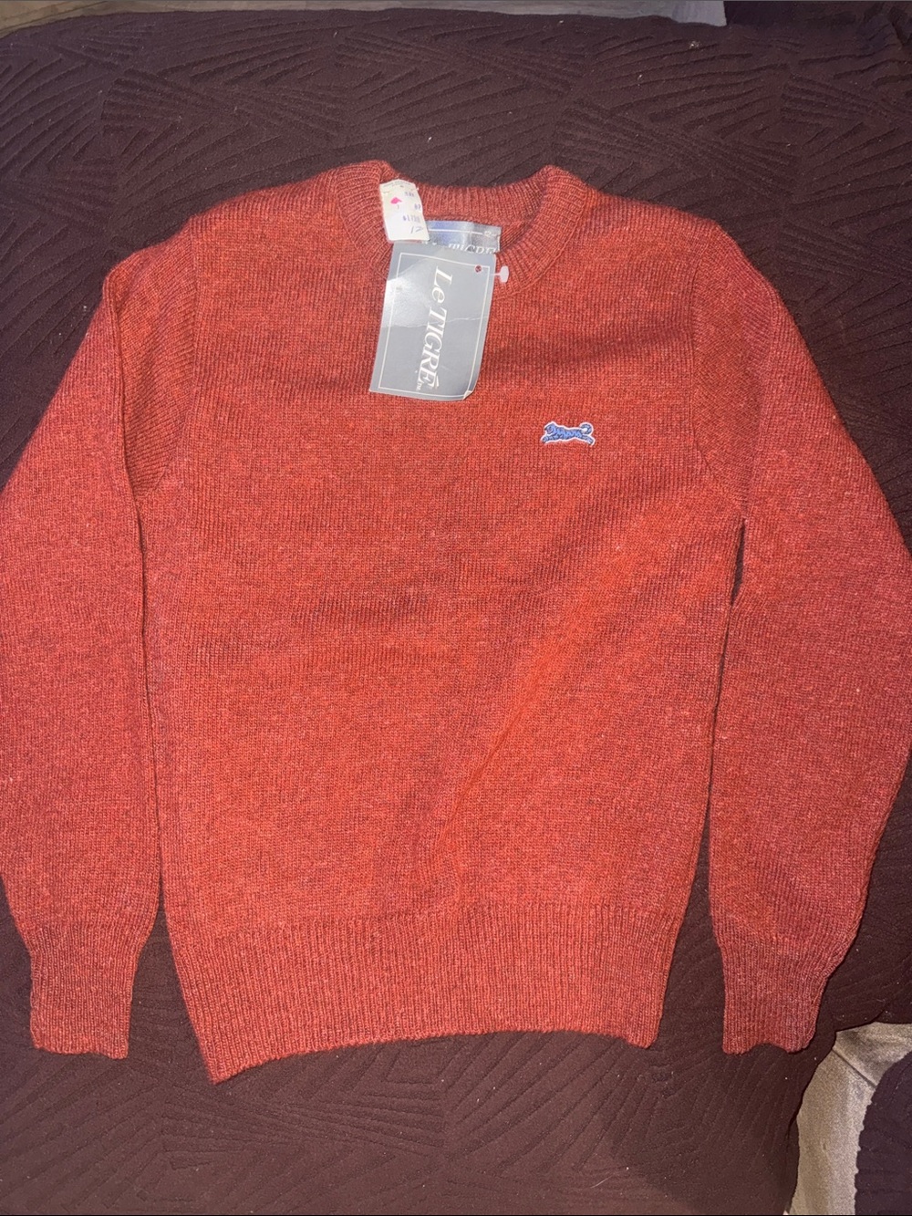 Le Tigre boys Orange-Red Crewneck Sweater